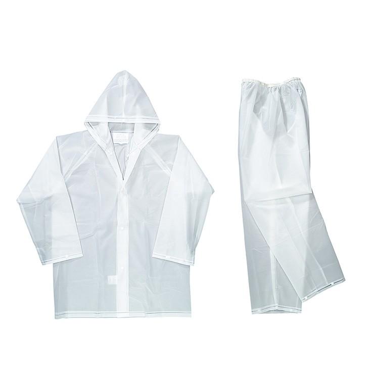 カジメイク EVA レインスーツ クリア 雨具 雨ガッパ レイン スーツ