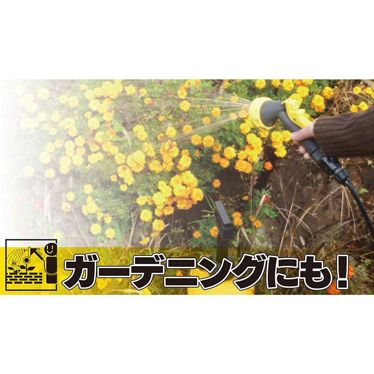 マルハチ産業 ポンプ式水圧クリーナー おそうじ当番 6L 掃除のときに便利なスポンジセット 加圧 シャワー 掃除 ポータブルシャワー ブラシ 水タンク 代引不可 | ブランド登録なし | 05