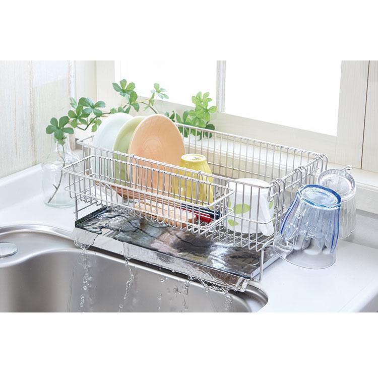 【中古品】水切りラック 日本製 燕三条製 s-19 中古品】水切りラック 日本製 燕三条製 s-19