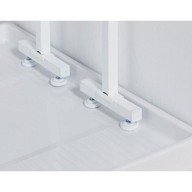 設置場所を選ばない 突っ張り ランドリーラック 幅55cm ロータイプ 高