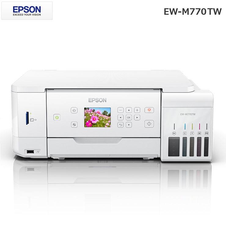 エプソン EPSON エコタンク 大容量インクタンク搭載 A4 EW-M770TW ホワイト プリンター 白黒 カラー A4 コピー  インクジェットプリンター スキャナー :os-ew-m770twz:リコメン堂 - 通販 - Yahoo!ショッピング