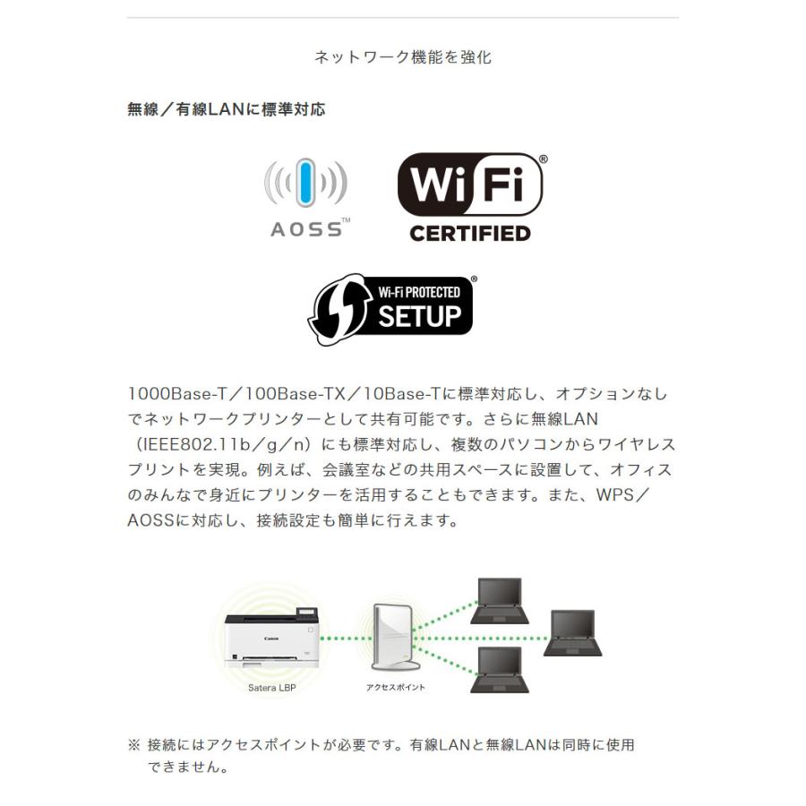 Canon カラーレーザープリンター Satera LBP621C キヤノン LAN スマホ