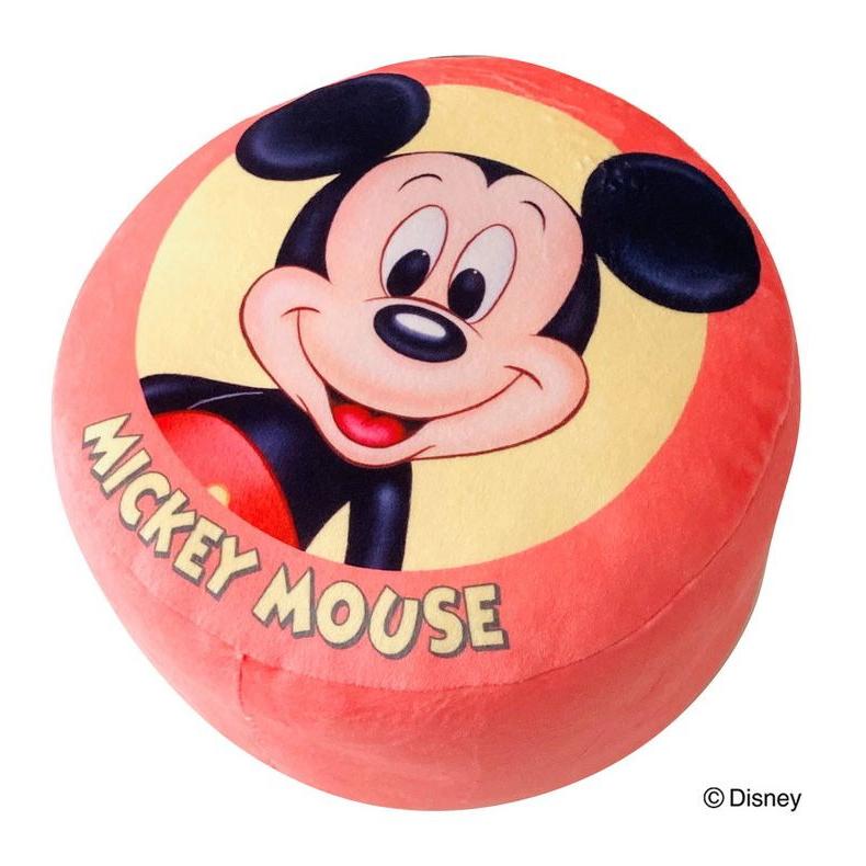 ディズニー パフクッション レトロ ミッキー フェイス キャラクター