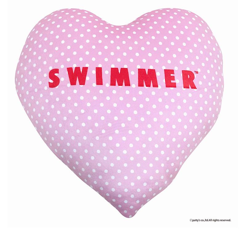 ダイカットクッション SWIMMER ギンガムチェック レトロ スイマー