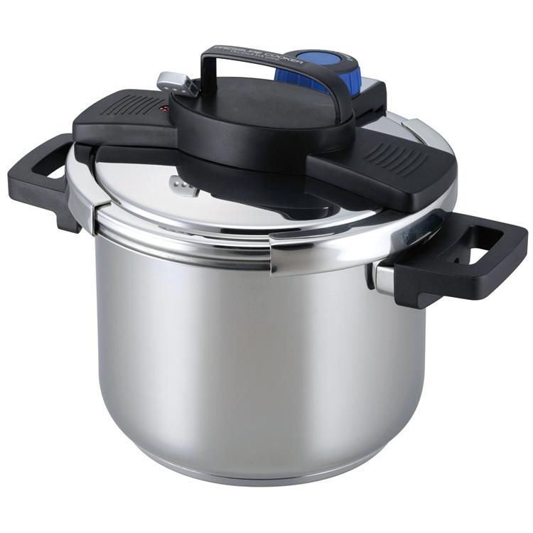3層底ワンタッチレバー圧力鍋 料理 クッキング 5.5L H-5389