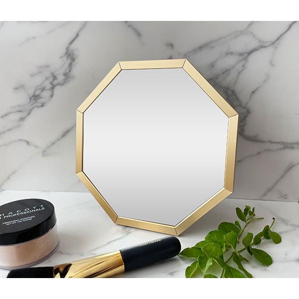 オクタム スタンド & ウォールミラー 約20cm 国産 卓上 壁掛けミラー