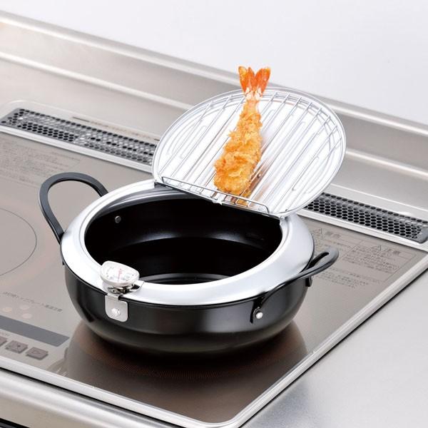 和平フレイズ 鉄製 蓋付き 天ぷら鍋 24cm IH対応 いいもの小路 燕三条