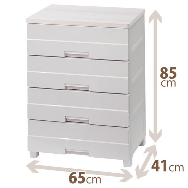 Fits 天馬 プラス イージー 幅65cm 4段 チェスト FE6504 カプチーノ