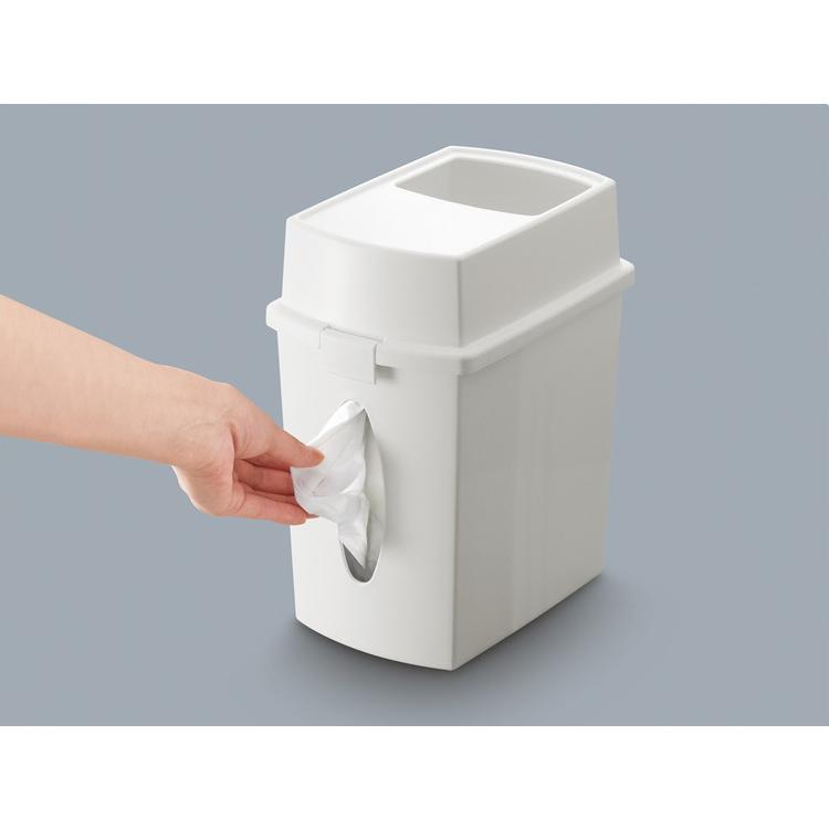 不動技研 ティッシュケース付ダストボックスごみ箱 ティッシュケース