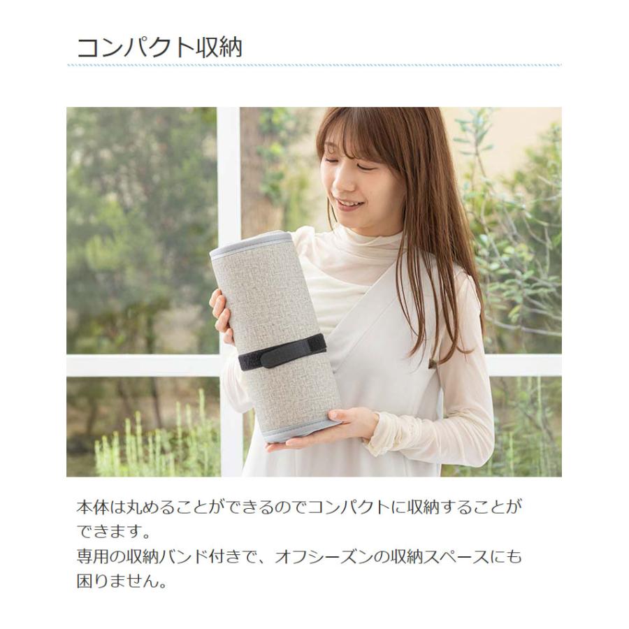 ライソン LITHON 巻くコタツ くるみ パネルヒーター 暖房 360度 コンパクト 冷え性 つま先 足裏マット 節電 急速加熱 自動電源OFF 毛布付 2WAY_14