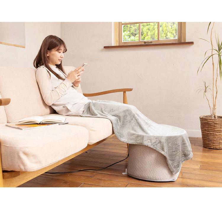 ライソン LITHON 巻くコタツ くるみ パネルヒーター 暖房 360度 コンパクト 冷え性 つま先 足裏マット 節電 急速加熱 自動電源OFF 毛布付 2WAY_4