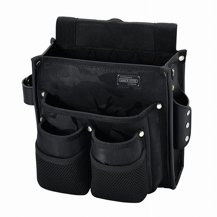 コヅチ Worktime Radical 腰袋 仮枠袋 迷彩ブラック KNR-01MBK