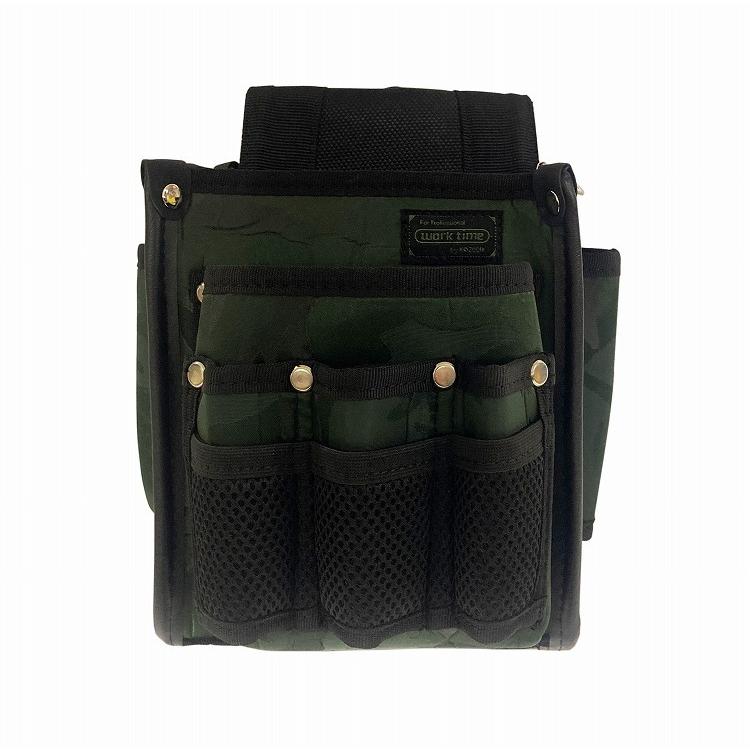 コヅチ Worktime Radical 腰袋 電工袋2段 万能型 迷彩グリーン