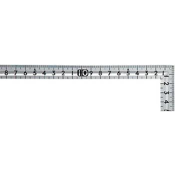 シンワ測定 曲尺小型 溝付 ステン30×15cm 裏面角目 12017｜recommendo