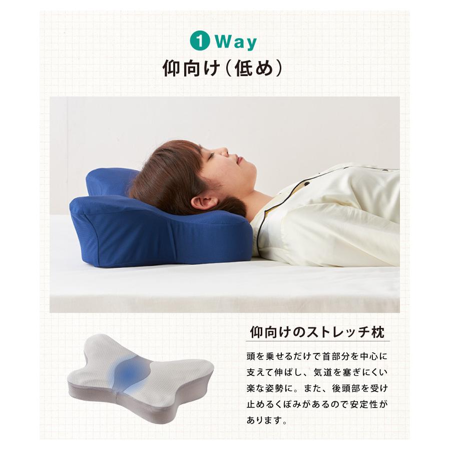 リコメン堂 5Way 3D整体安眠まくら 低反発 枕 まくら 肩こり 首こり