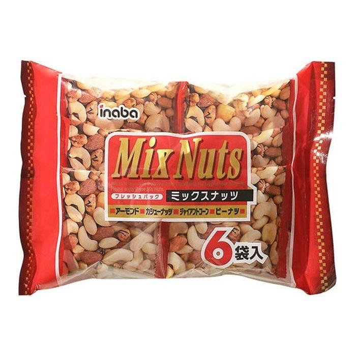 12個セット 稲葉ピーナツ ミックスナッツ 6袋 132g x12 まとめ