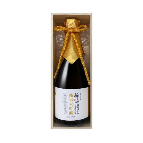 醉心山根本店 醉心 純米大吟醸五割磨き原酒 木箱入り 300ml x1 代引