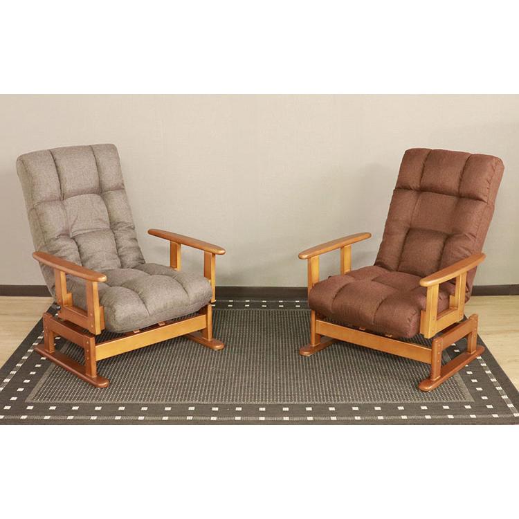 送料無料♪折畳み式　木肘高座椅子 折畳み式木肘高座椅子