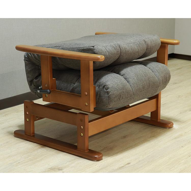 送料無料♪折畳み式　木肘高座椅子 折畳み式木肘高座椅子