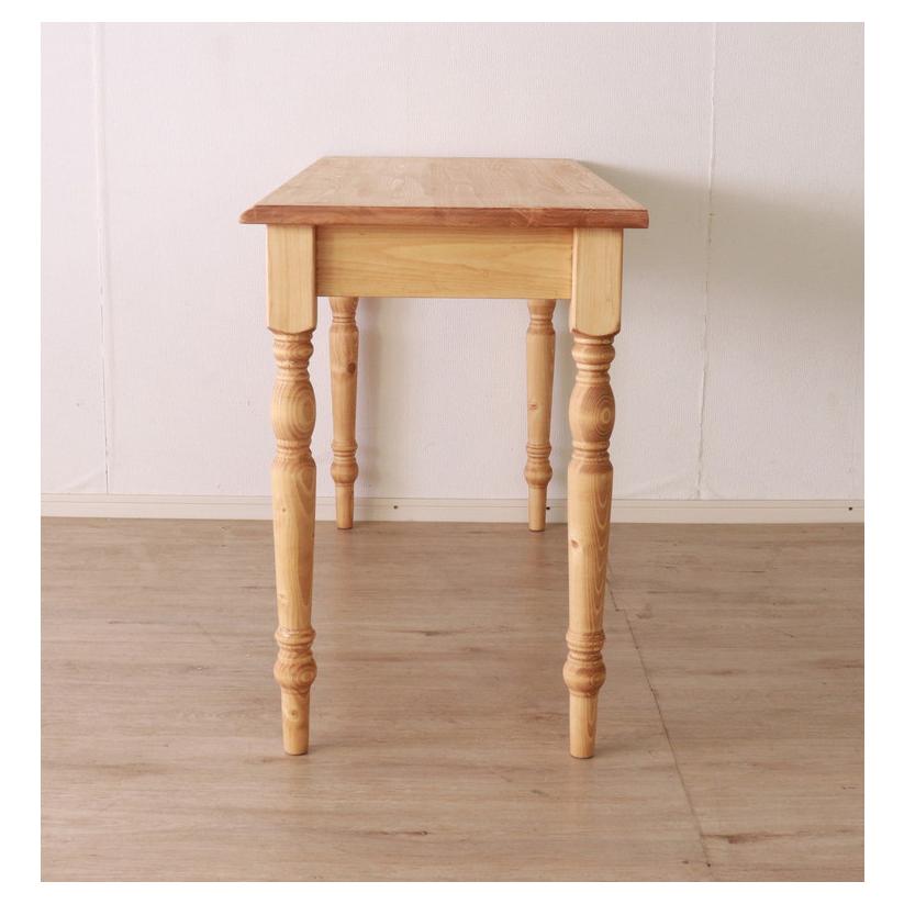 デスク 幅120cm 単品 天然木 パイン材 無垢材 コンパクト おしゃれ