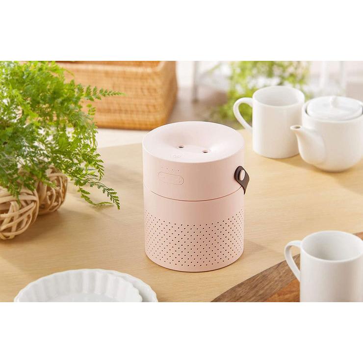 ポータブル加湿器 デュアルミスト ホワイト ピンク 充電式 卓上 加湿量