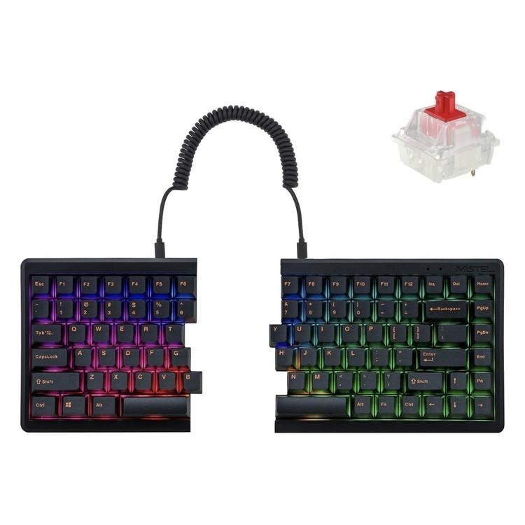 Mistel BAROCCO MD770 RGB 日本語配列　メカニカル赤軸 Barocco Mistel MD770 RGB 英語配列/赤軸 左右分離型 有線式
