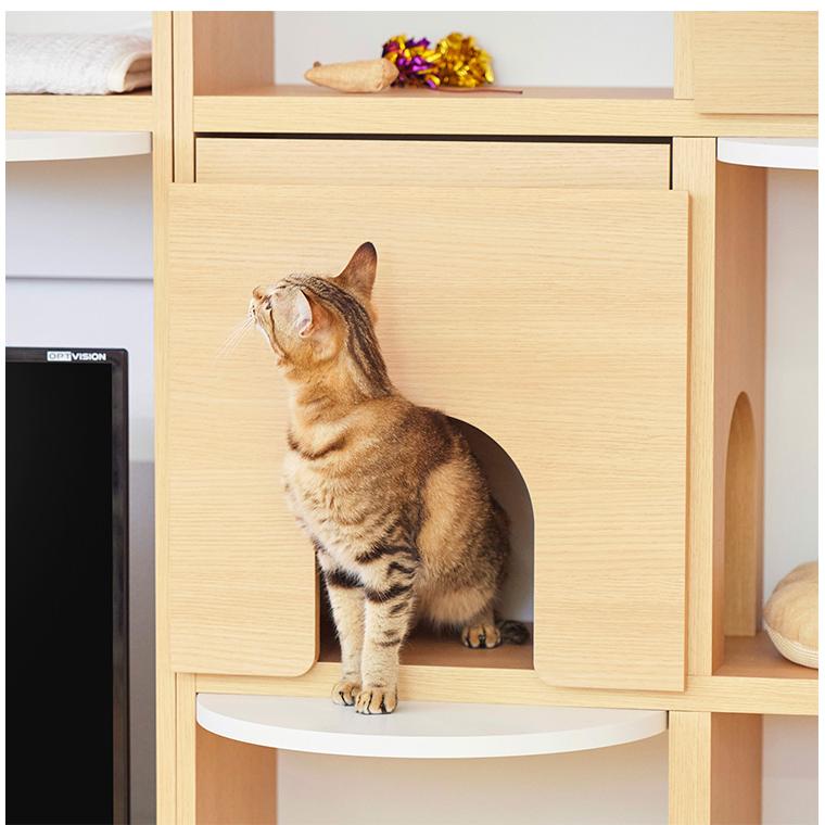 追加ステップ 猫用 ニャコモ専用 アイボリー キャットウォーク