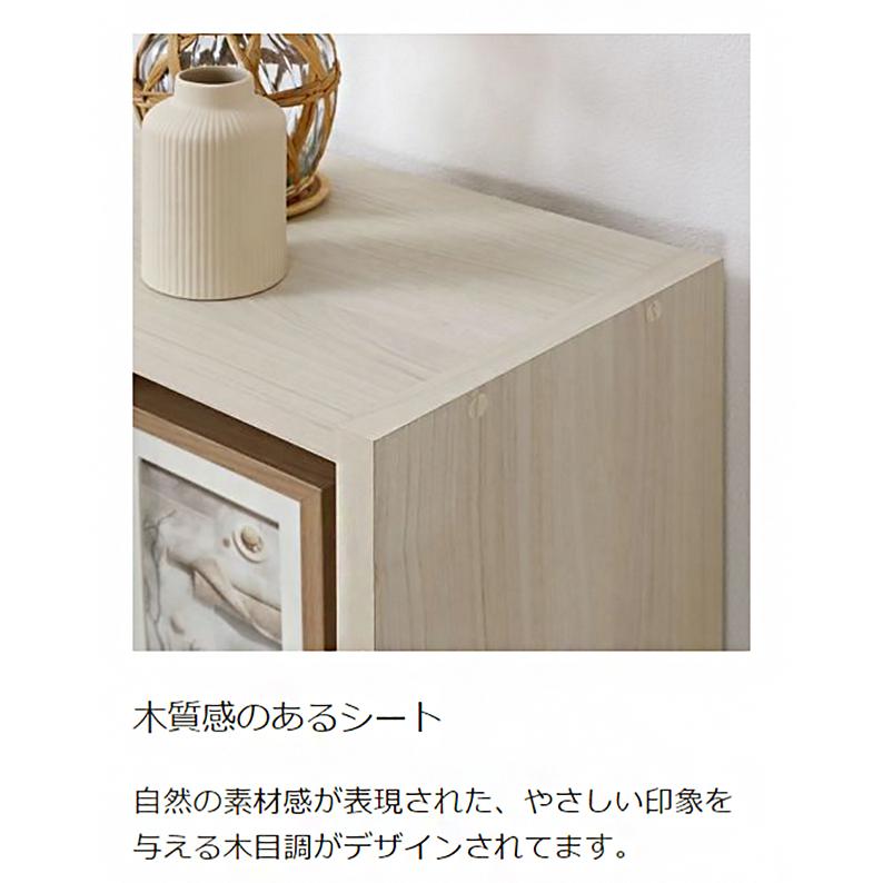 白井産業 フリーラック 幅124cm 高さ125cm マス目ラック 飾り棚 本棚