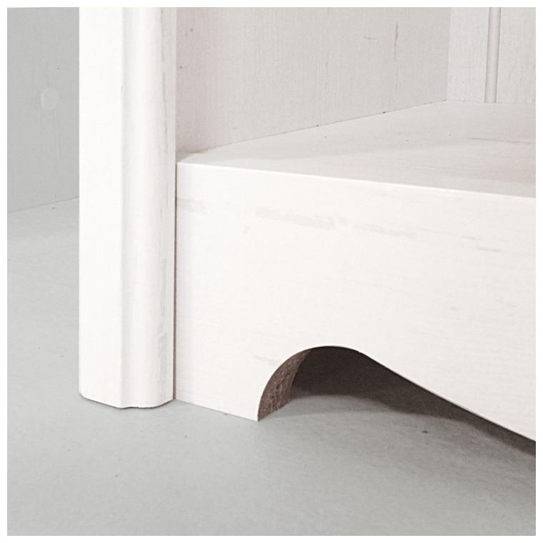 S*様 白井産業 モンシェリーヌ アンティークシャビー ラック 白井産業 オープンラック 幅74.4cm 5段 モンシェリーヌ 白家具