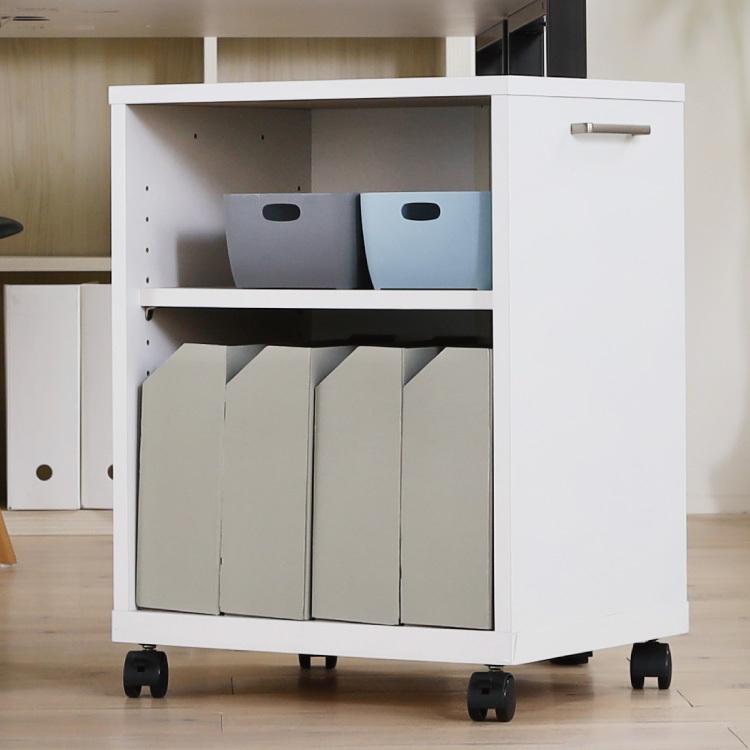 白井産業 オフィスコ 収納ワゴン デスク下 デスクワゴン 収納 二段 2段