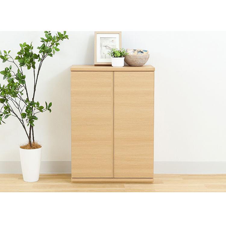 カウンター下収納 キャビネット 棚 幅60cm 高さ85cm ナチュラル