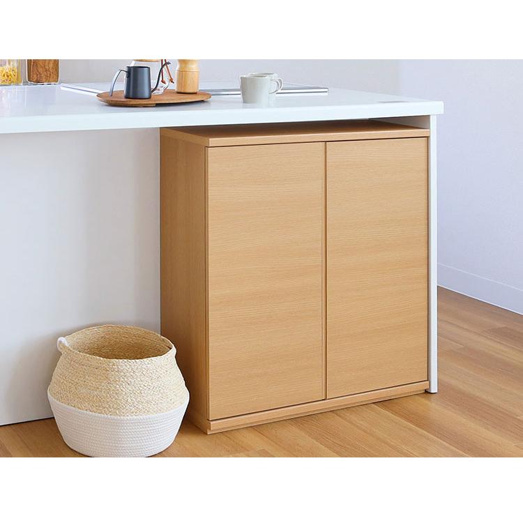 大幅値下げ！カウンター　木製収納キャビネット カウンター下収納 キャビネット 棚 幅75cm 高さ85cm 奥行30cm