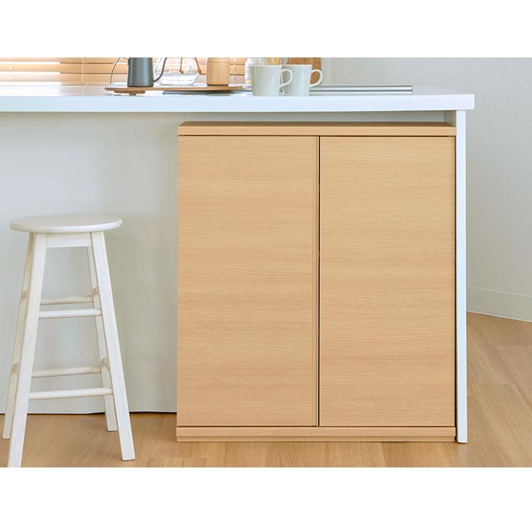 カウンター下収納 キャビネット 棚 幅75cm 高さ85cm 奥行30cm