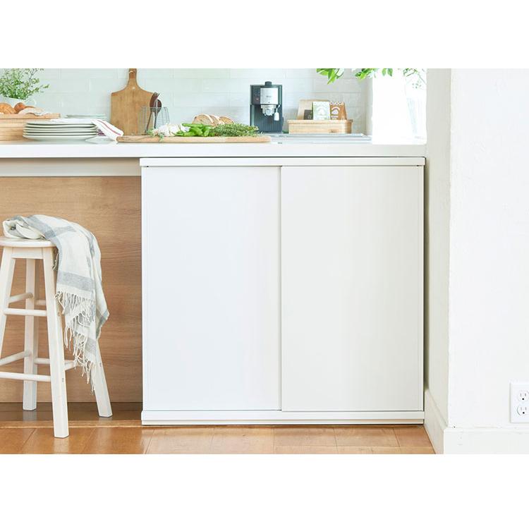 カウンター下収納 キャビネット 棚 幅90cm 高さ85cm 奥行30cm