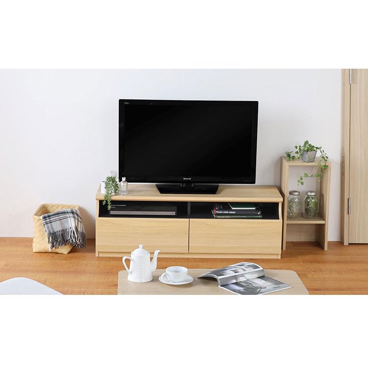テレビ台 幅119cm 高さ40cm ナチュラルブラウン 50V型対応 シンプル