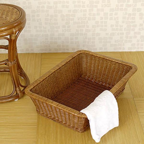 ラタン 脱衣カゴ 籐家具 インテリア バスケット かご カゴ 脱衣かご 籐