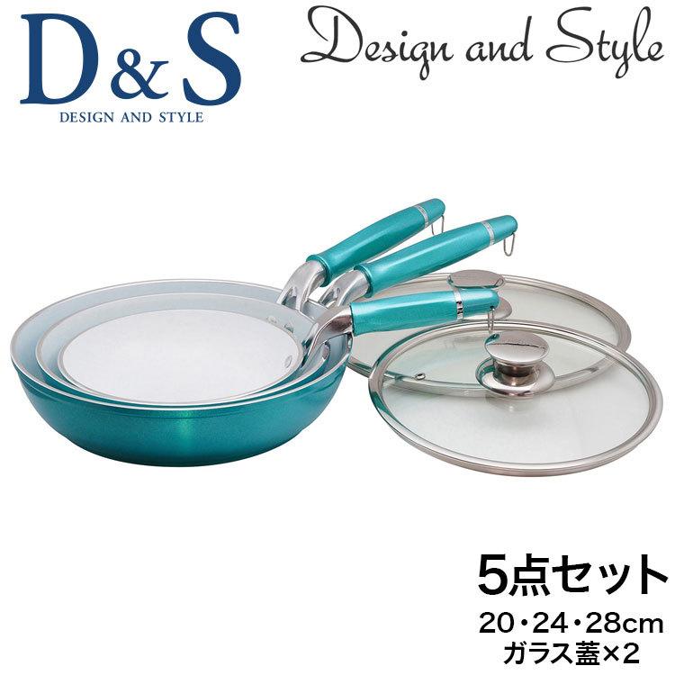 KEVNHAUN ケヴンハウン フライパン 5点セット 20cm 24cm 28cm ガラス蓋