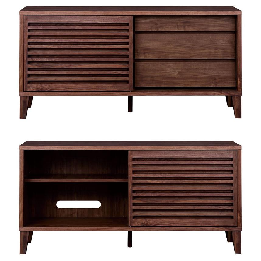 チェスト 国産 幅140cm 格子 ウォールナット 引き出し 可動棚 収納 高