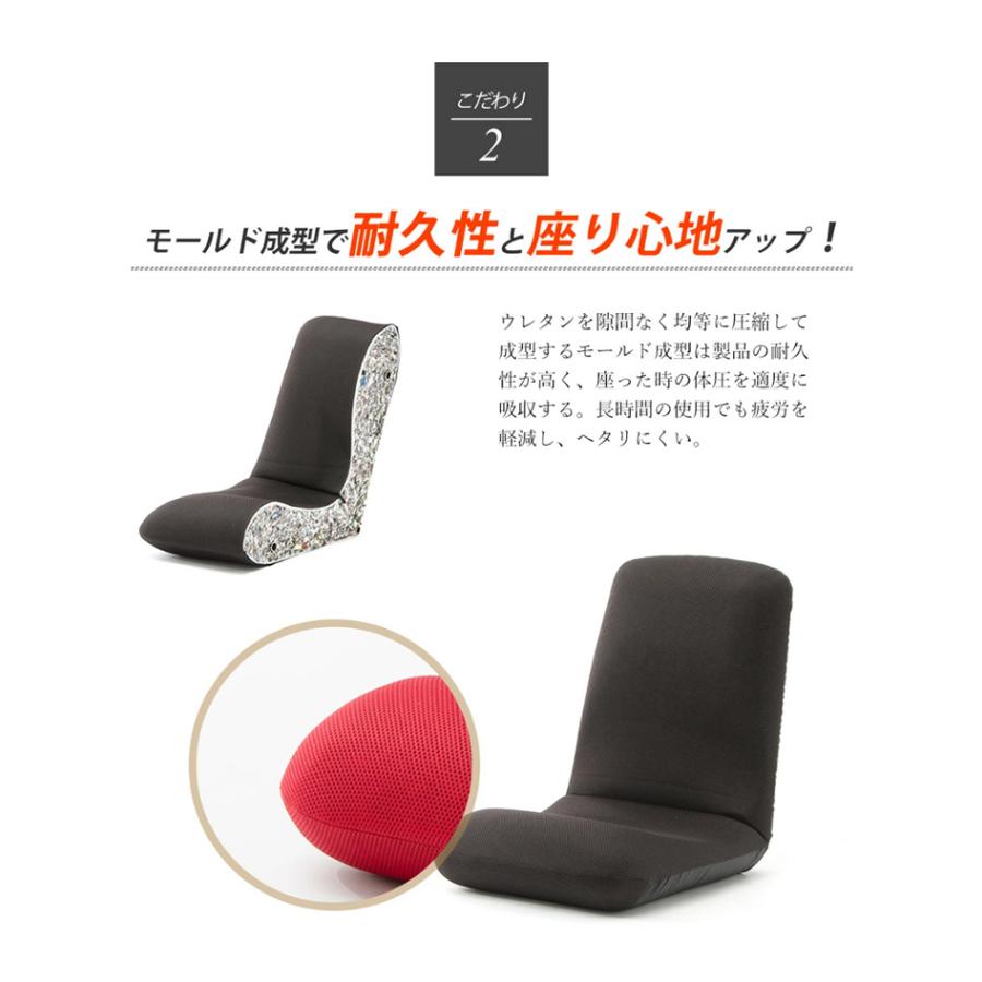リコメン堂 日本製 座椅子 和座椅子M 和楽チェアM コンパクト