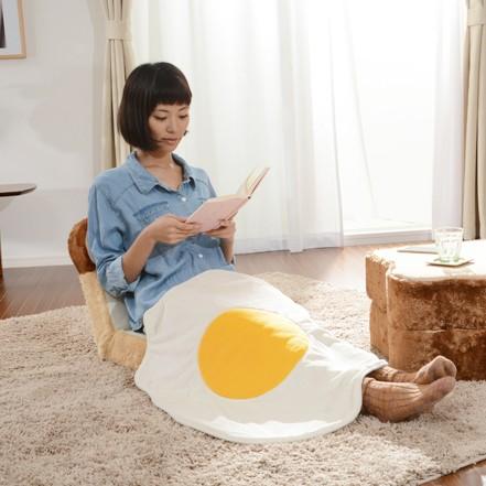 ブランケット 小さめ 目玉焼き かわいい おしゃれ 目玉焼き 