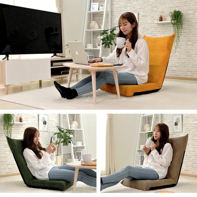 日本製 ヴィンテージ ハイバック 座椅子 コーデュロイ 1人掛け 一人