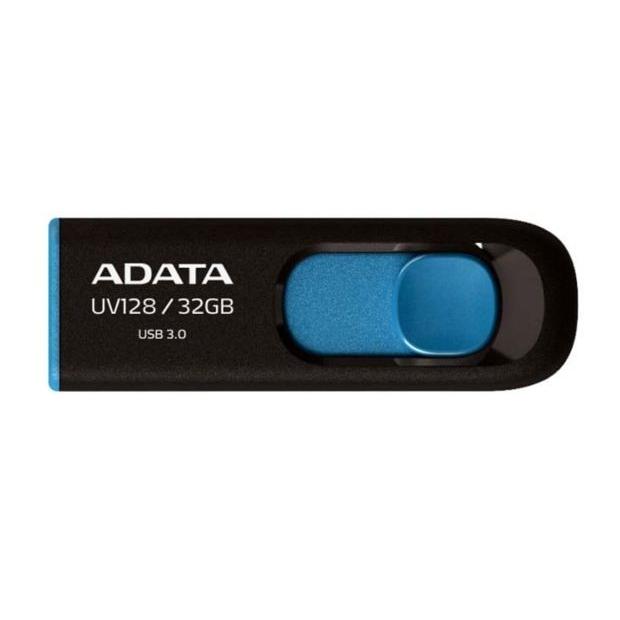 A-DATA <UV128> USB3.0メモリ 32GB ブルー AUV128-32G-RBE 代引不可｜recommendo