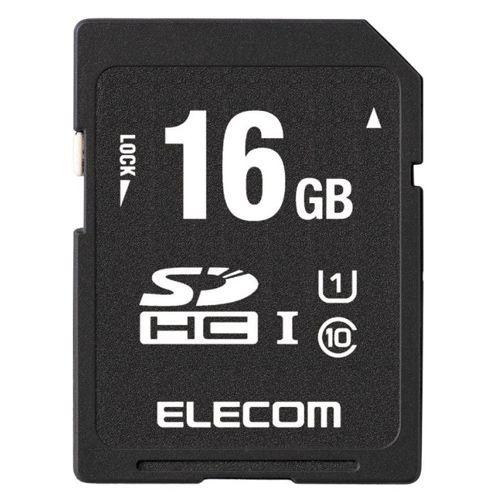 エレコム SDカード/ネットワークカメラ用/UHS-I U1/Class10/16GB 代引不可｜recommendo