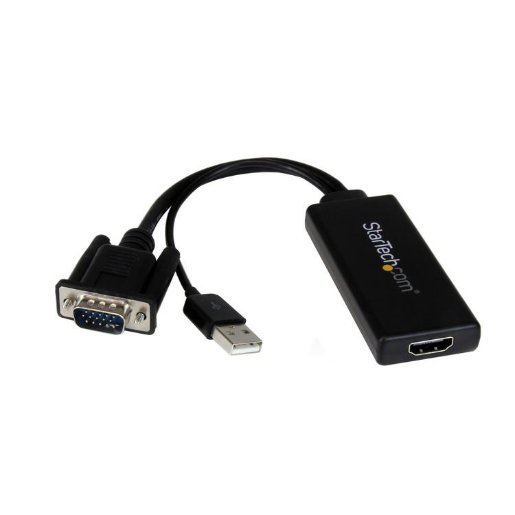 STARTECH.COM LTD VGA2HDU VGA-HDMI変換アダプタ USBオーディオ バスパワー対応 ポータブルアナログRGB VGA -HDMIアップスケールコンバーター D-Sub 代引不可