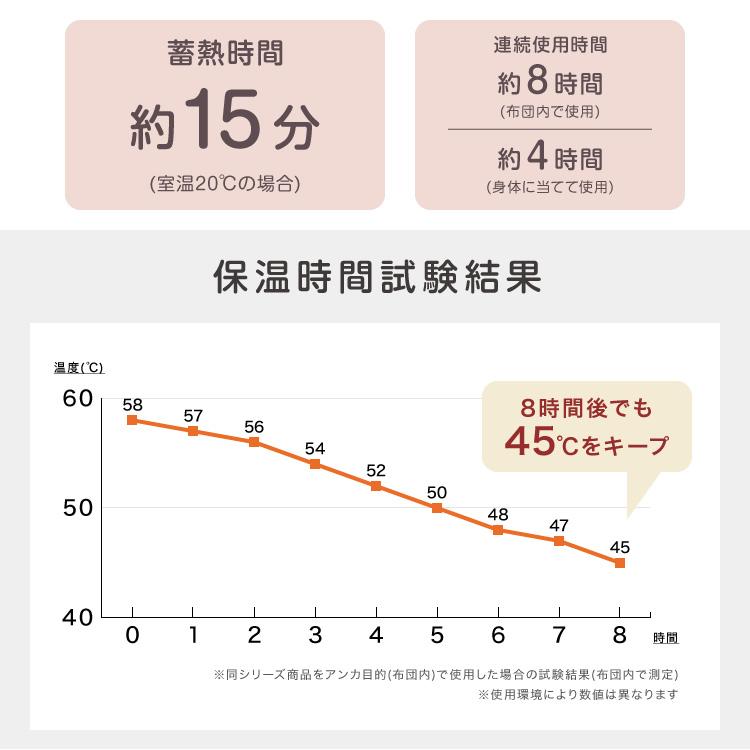 湯たんぽ 充電式 かわいい nuku2 ぬくぬく 蓄熱式 電気湯たんぽ コードレス エコ 節電 省エネ EWT-2143 レビュー報告で洗濯ネットプレゼント｜recommendo｜08