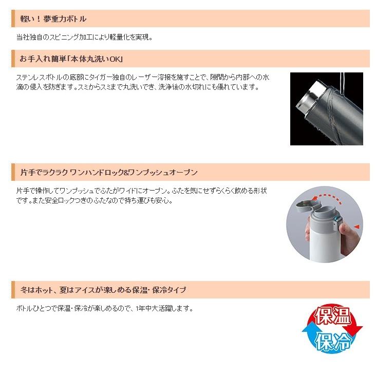 タイガー魔法瓶 水筒 ステンレスボトル サハラマグ 0.48L MMJ-A048 KA ブルーブラック｜recommendo｜03