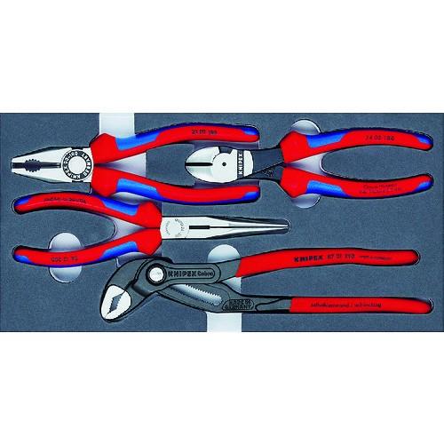KNIPEX 002001V15 プライヤーセット ウレタントレイ入り 002001V15