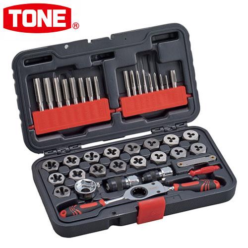 DRT製品　セット売り TONE トネ タップ&ダイスセット TDS400 ねじ切り工具 切削工具 ねじ山