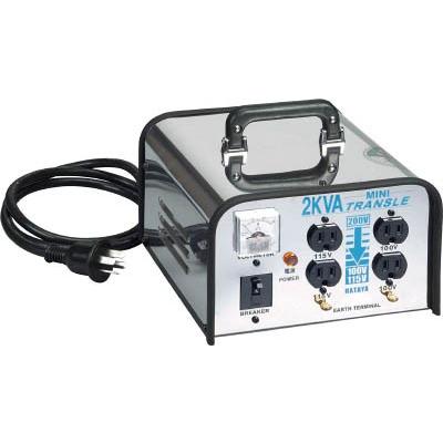 ハタヤ ミニトランスル 降圧型 単相200V→100・115V 2．0KVA LV 