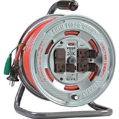 ハタヤ シンタイガーリール 単相100Ｖアース付 30ｍ ST-30K コードリール・延長コード・コードリール100Ｖ